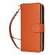 thumbnail image 1 of Funda Cartera con Cremallera y Correa para iPhone 14 Soporte y Tarjetero Marrón, 1 of 6