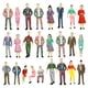 thumbnail image 1 of 50 Figuras De Personas A Escala HO 1:50 Para Escenas En Miniatura De Estaciones De Tren, 1 of 5