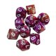 thumbnail image 5 of 10 Uds. Dados De 10 Lados D10 Dados Poliédricos Para Juegos De Mesa De Mazmorras Y Dragones Púrpura Rojo, 5 of 5