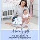 thumbnail image 3 of Manta mensual para bebé, ideal para el primer año de vida de un niño - 152 x 101 cm - Calendario de crecimiento - Regalos para baby shower, 3 of 7