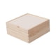 thumbnail image 4 of Caja De Almacenamiento De Madera, Caja Rústica Para Dulces De Boda, Pasatiempos Artísticos, Tarjetas De Amantes DIY, 18x18x8cm, 4 of 5