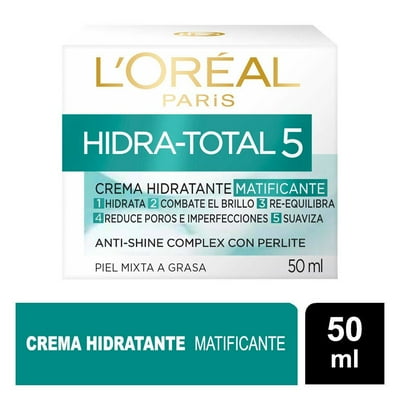 Crema Hidratante Matificante Hidra Total 5 Piel Mixta A Grasa Caja. 50 Ml L'Oréal Dermo Expertise