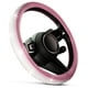 thumbnail image 1 of Cubre Volante Cuero Rosado Cristales Brillos Universal, 1 of 9