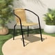thumbnail image 2 of Silla de Terraza Ratan Metálica Beige 53x58x74 Cm, 2 of 7