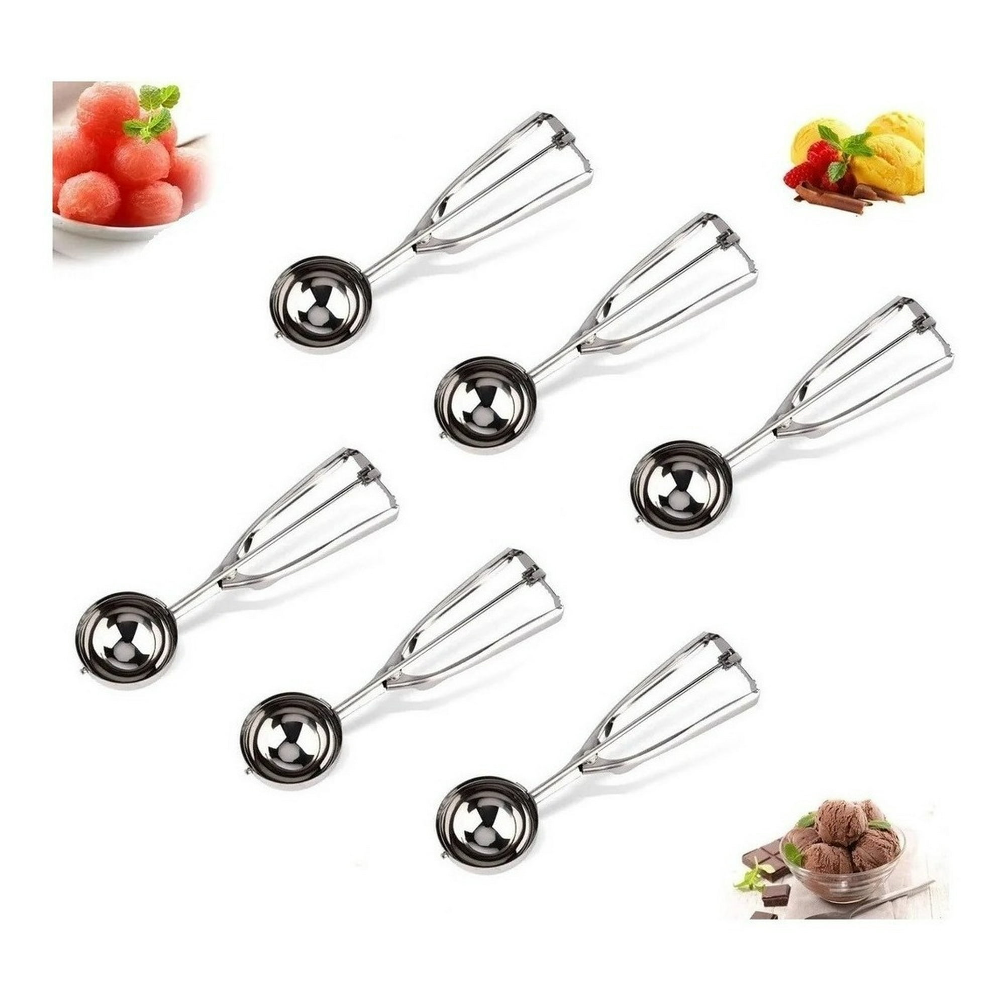 Genérico - Pack X6 Cucharas Helado Cuchara Helado Cuchara De Helado 6cm