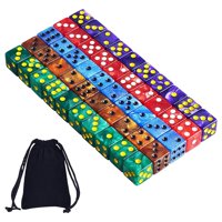 Magideal - 50 Dados De Varios Lados, Juego De Dados De 6 Lados, Juego De Mesa De Dados De 16Mm, Suministros Para Fiestas Lightwheigt, Dados De Juego, Dados Polié