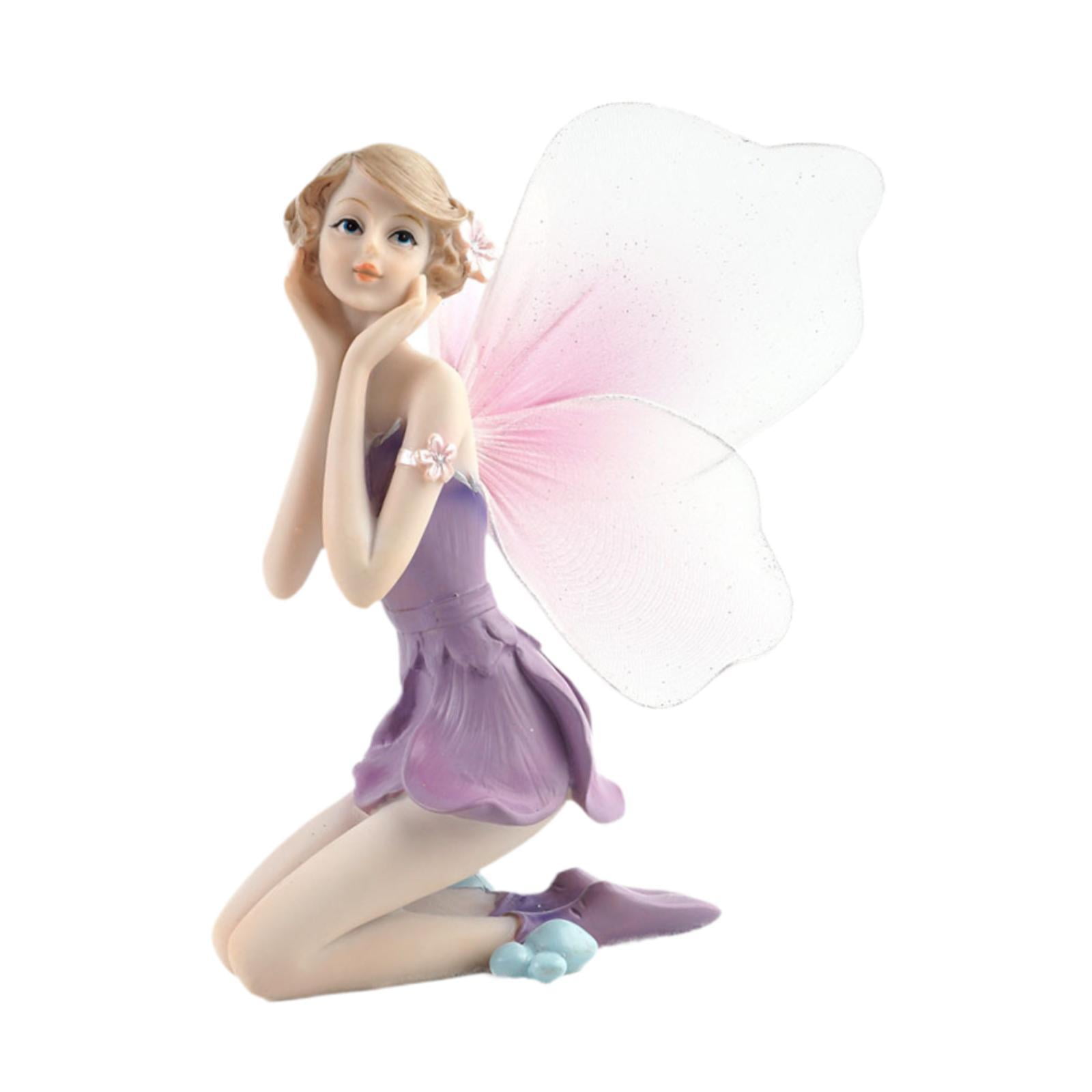 Magideal - Estatua De Hada, Adorno De Escritorio, Colecciones, Adorno, Escultura De Niña Hermosa, Figura De Ángel De Resina Para Sala De Estar, Dormitorio, Coche Cara De Apoyo De Manos