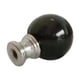 thumbnail image 1 of Perilla De Acabado De Lámpara, Tapa De Rosca, Perilla Superior Para Lámpara Para Dormitorio, Sala De Estar, Hogar, Negro Y Plateado, 1 of 3
