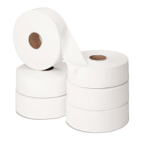 Genérica - Papel Higiénico Industrial Jumbo 500 Metros Pack 6 Rollos Suave