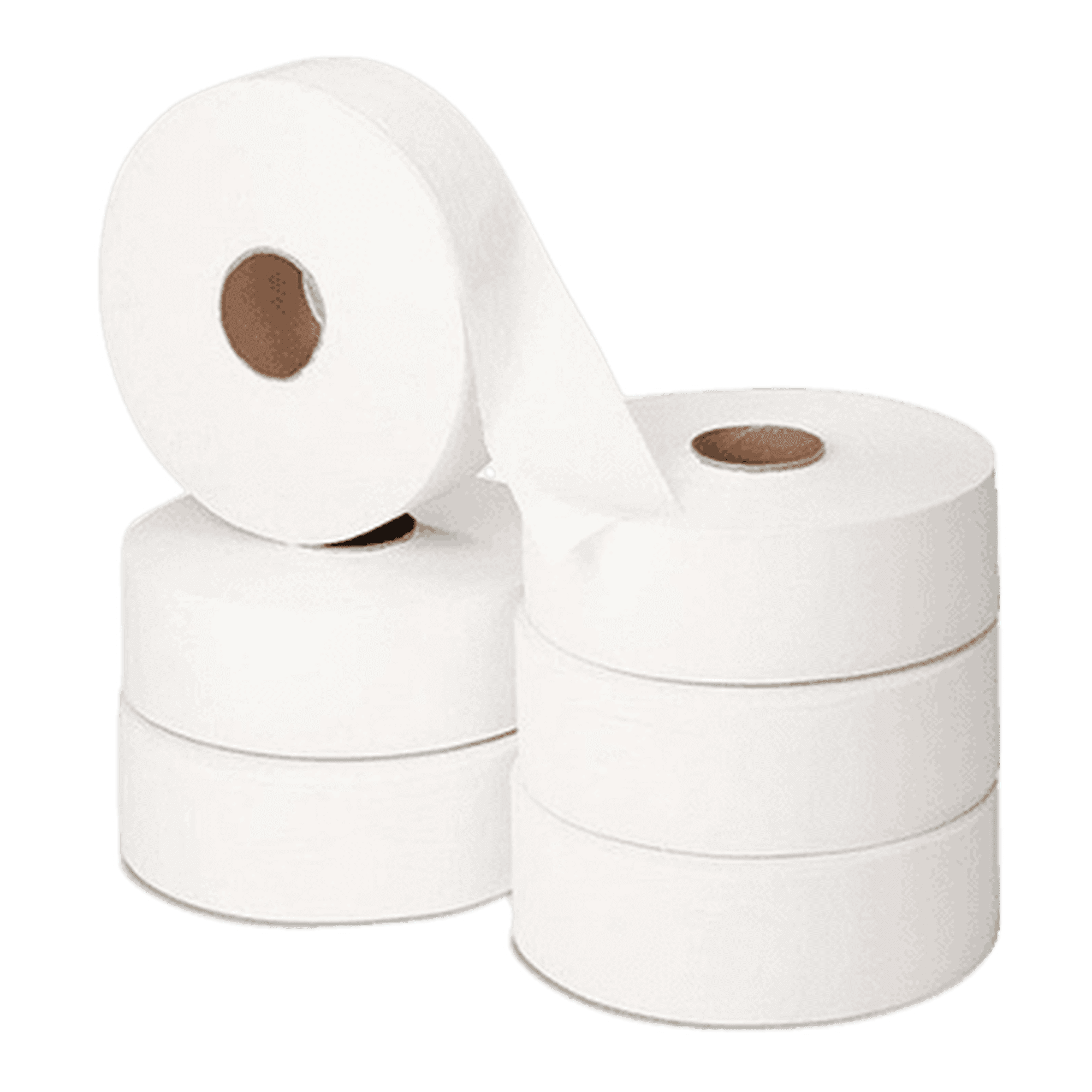 Genérica - Papel Higiénico Industrial Jumbo 500 Metros Pack 6 Rollos Suave