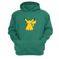 Genérico - Polerón Canguro Pikachu Verde Aguamarina Talla M Unisex