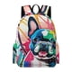 thumbnail image 1 of Bulldog Francés-theme Backpack, Campus style schoolbag Bookbag with Adjustable Shoulder Straps And Large Zip Compartment, Unisex Travel Bags.42x30x15cm, 1 of 6