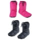 thumbnail image 3 of 2 Pares De Pantuflas De Plumón De Ganso Blanco Botines Cálidos De Invierno Negro L + Rosa Rojo L, 3 of 5