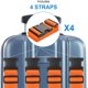 thumbnail image 3 of Correas de equipaje naranjas, 3 of 7