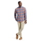 thumbnail image 3 of Camisa Izod Stratton de franela para hombre, manga larga, XL, marrón, 3 of 4