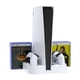 thumbnail image 1 of Base de Enfriamiento AARONMEI para Consola PS5 Disc y Digital Edition Controlador de Juego Base de Carga Dual Soporte para Almacenamiento Blanco, 1 of 3