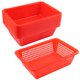 thumbnail image 4 of Cestas de Almacenamiento Geytetqi 39 × 26 × 12 cm Rojo (Pack de 12), 4 of 7