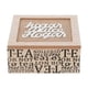 thumbnail image 1 of Caja De Té Mediana De Madera 4 Espacios Dulce Hogar, 1 of 2