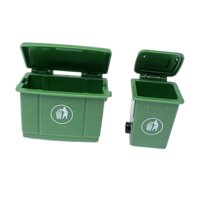 Magideal - Mini Botes De Basura Para Casa De Muñecas A Escala 1/12, Contenedores De Residuos Para Casa De Muñecas, Decoración Para Casa De Muñecas, Vehículos De