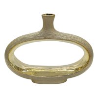 Genérico - Florero Decorativo Moderno Ovalado Diseño Abierto Jhn