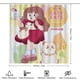 thumbnail image 2 of ABEJA Y PUPPYCAT-theme 4-Piece Shower Curtain Set with Rugs, Waterproof Bathroom Decor Set Includes Bath Mat, U-Shaped Rug, Toilet Lid Cover and Curtain with Hooks, 2 of 6