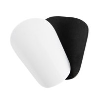 Magideal - 1 Par De Miniespinilleras De Fútbol, Equipo De Protección, Espinilleras De Manga Pequeña Para Pantorrilla, Equipo De Protección Para Hombres Y Mujeres Blanco