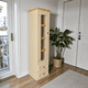 thumbnail image 2 of Vitrina Vertical Slim Vitrina de Madera con Puerta de Vidrio - Beige - 55x35x180 cm, 2 of 3