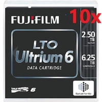 Fuji. - Cartucho De Cinta Fuji Lto Ultrium 6 2,5 Tb/6,25 Tb, Paquete De 10