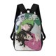 thumbnail image 1 of Mira Hacia Atrás-theme Backpack, Campus style schoolbag Bookbag with Adjustable Shoulder Straps And Large Zip Compartment, Unisex Travel Bags., 1 of 6