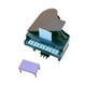 thumbnail image 1 of Piano De Casa De Muñecas Con Taburete De Juguete Para Casa De Muñecas A Escala 1:12 Casa De Muñecas Casa De Juegos, 1 of 5