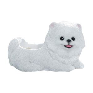 Magideal - Escultura De Figura De Pomerania Realista, Decoración Del Hogar, Creativa, Linda Estatua Para Exhibición De Mesa, Escultura Decorativa Para El Hogar Y