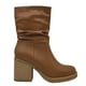 thumbnail image 5 of Bota para mujer, café, media pantorrilla Danicolle, 5 of 5