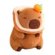 thumbnail image 5 of Mu?eco De Carpincho De Peluche, Juguete De Peluche De Carpincho Suave Coleccionable Para Adolescentes, Ni?os Y Ni?as, Pan Naranja Oscuro, 5 of 5
