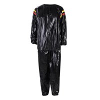 Ioensy - Fitness Sauna Suit Mujeres Hombres Quick Sweat Sweat Suit Para Ejercicio Xxl Negro