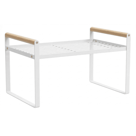 Genérico - Organizador De Gabinetes De Cocina Estante 1 Nivel Blanco