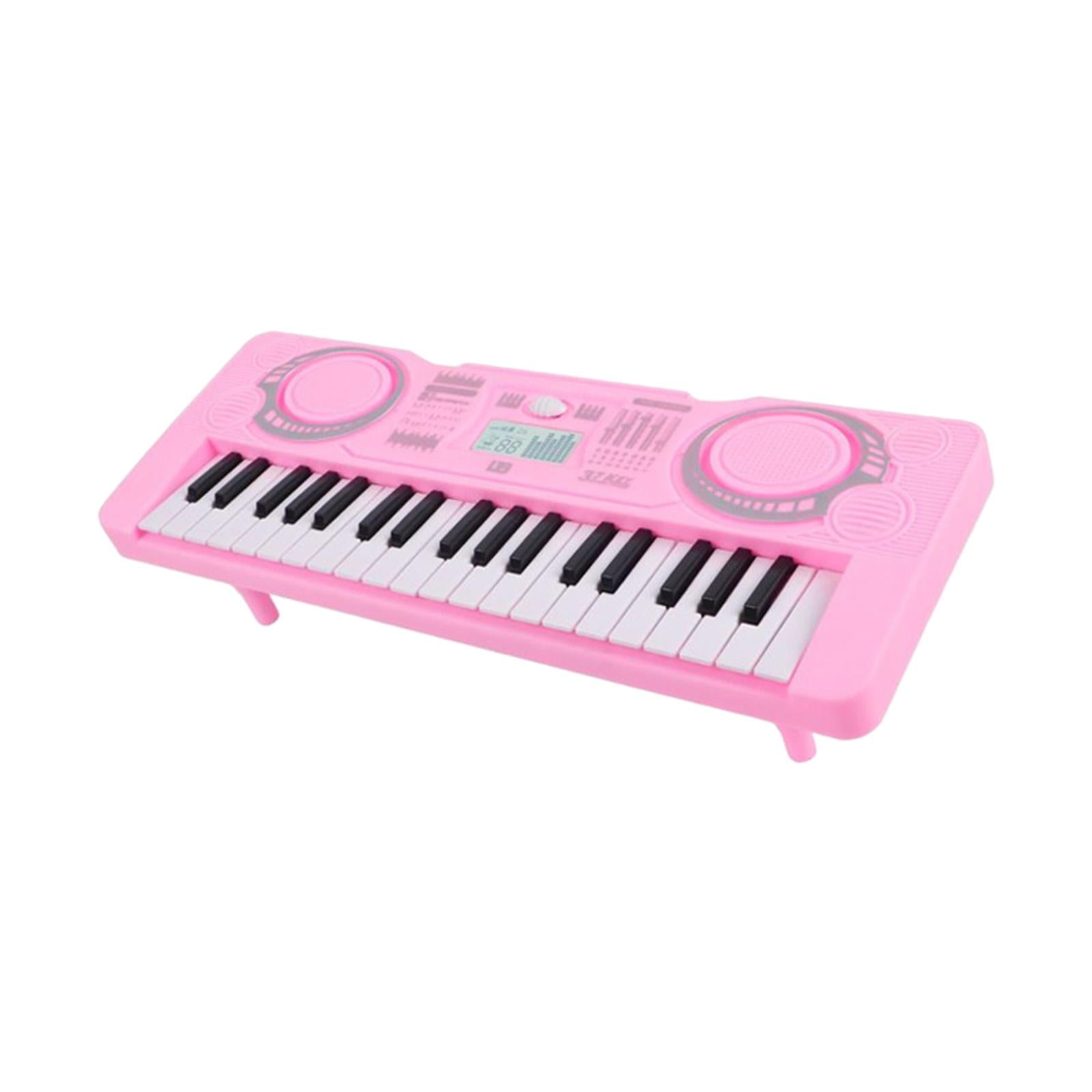 Magideal - Piano De Eléctrico Portátil De 37 Teclas, Juguete Educativo Para Edades Tempranas, Órgano Electrónico De Instrumento Musical Para Espectáculos , Rosado