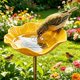 thumbnail image 1 of Estacas jardín flor metal hechas mano 4 uds baño pájaros estación riego abejas jardín, 1 of 7