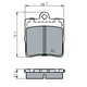 thumbnail image 2 of Pastillas Freno para auto Mercedes Benz SLK280 2004-2010 Trasero, 2 of 3