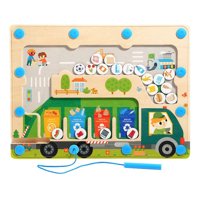 Genérico - Juguete Rompecabezas De Montessori Laberinto Magnetico Lau