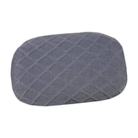 Bothyi - Poliéster Silla De Oficina Fundas De Almohada Para La Cabeza Estiramiento Ajustado Extraíble Gris