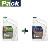 Pack Limpiadores Pisos De Madera Y Duros 2 X 3.78 Lt Bona