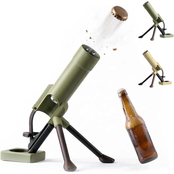 Abridor botella cerveza mortero 51mm táctico lanzador chapas manos libres hombres