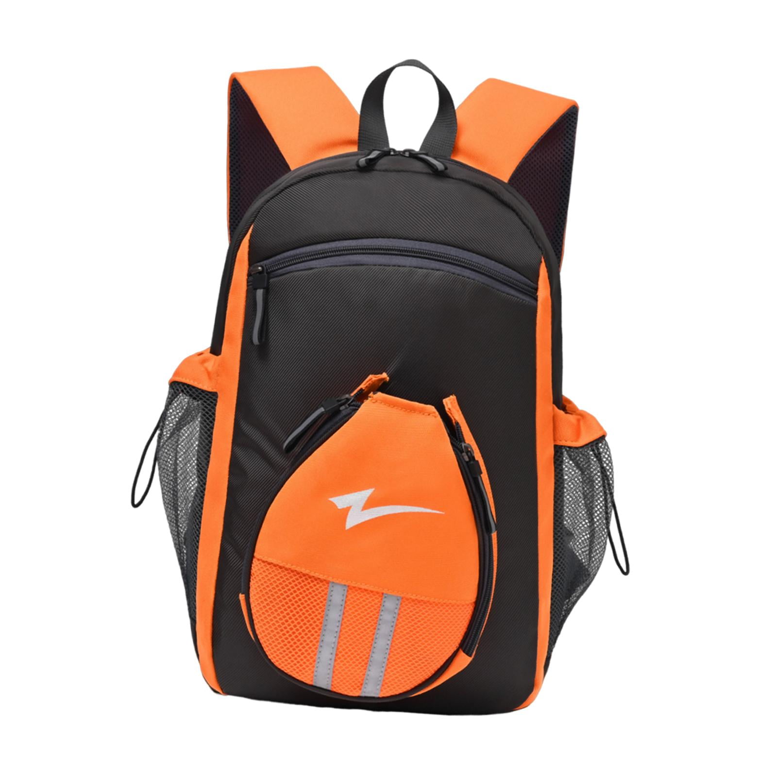 Magideal - Mochila De Tenis Multifuncional Con Espacio Para Raquetas Compartimento Ventilado Para Calzado Nylon Cómodo Correas Ergonómicas Adecuada Para Deportes Negro