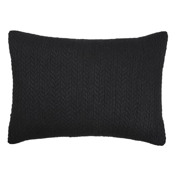 Cojín Better Homes Gardens Raffia Negro 46x33 cm Poliéster