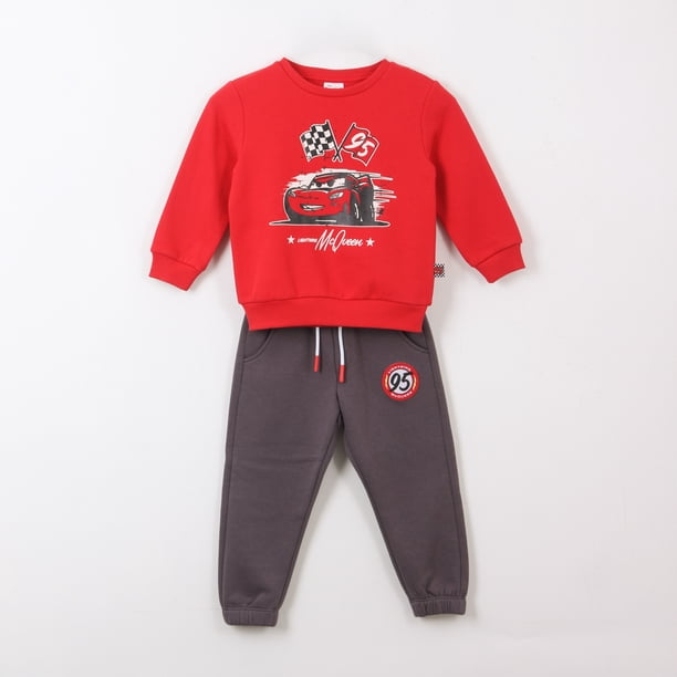 Conjunto Buzo Niño Rayo McQueen Cars Rojo Disney