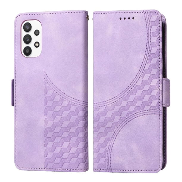 Carcasa FOXDOCK Samsung Galaxy A32 5G de cuero PU, diseño acolchado clásico, protección contra caídas y rayones