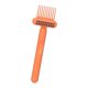 thumbnail image 4 of Herramienta de limpieza de cepillo de pelo para uso doméstico y en salón, rastrillo eliminador de cepillos de pelo, Mango antideslizante ligero, peine Naranja, 4 of 5