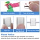 thumbnail image 3 of 50 clips de montaje para tiras de luz LED autoadhesivos blancos, soporte de montaje, abrazadera de cable, organizador para tiras de luz de 10 mm., 3 of 7