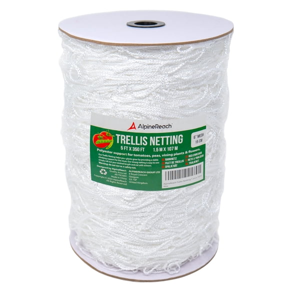 Malla para Enrejado AlpineReach 1.5x107m Malla de 15cm Blanca