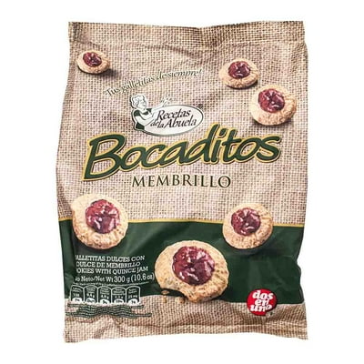 Galletas Holanda Bocado Membrillo Bolsa 300 G Arcor